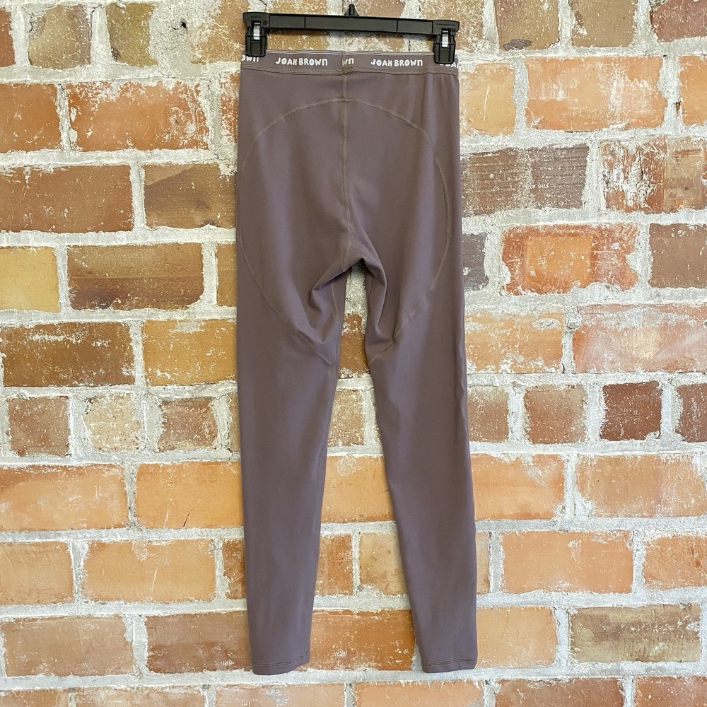 JOAH BROWN SUEDED Mauve THE SPORTS LEGGINGS Gym Athletic Athleisure SIZE S/M - Picture 6 of 6